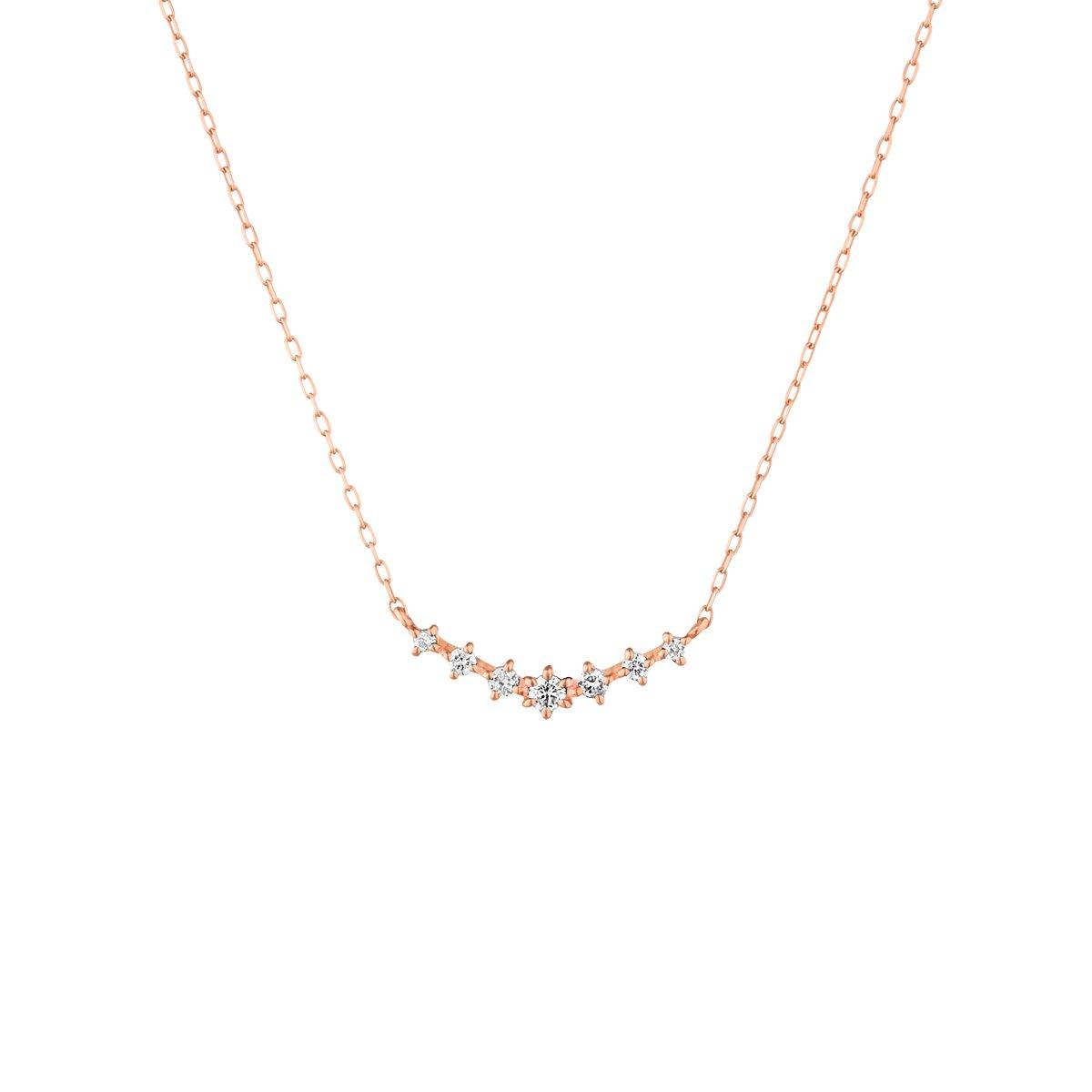 

Diamond K10 Pink Gold Necklace 151646123112 canal4℃ (PG)