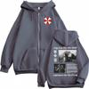 Resident Evil 9 Requiem Zip Up Hoodie Fashion Violence Aesthetic Jacket Sweatshirt Coats Men  Zipper Hooded