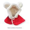 Christmas Pet Cloak Ears Hooded Bib Cape Christmas Dog Coat With Hood Dog Hoodie