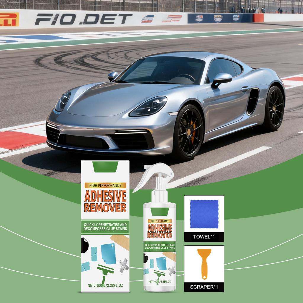 Adhesive Removal Spray, Tape Adhesive Residue Remover, Adhesive Remover With Plastic Scraper, Fast Removal Adhesive Remover, Car Sticker Remover 100ML