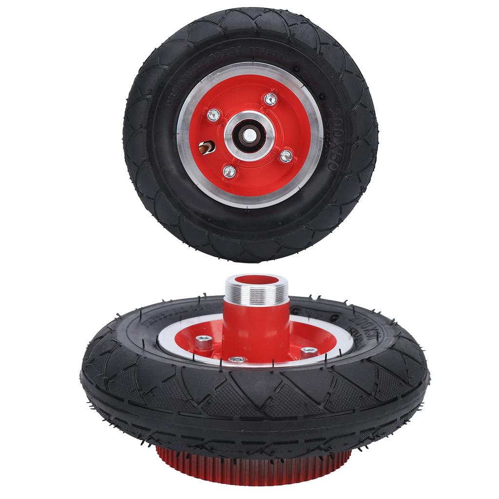 Pneu de Cubo Traseiro para Patinete Elétrico de 8 Polegadas 200x50, Pneu de Patinete Elétrico 200x50 com Cubo Confortável para Passeio