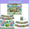 Colorful Monster Music Concert Birthday Party Decorations Forest Creature Bunting Banner Balloons Cake Toppers