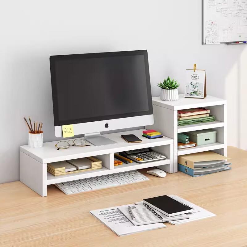 Computer Monitor Riser with Storage