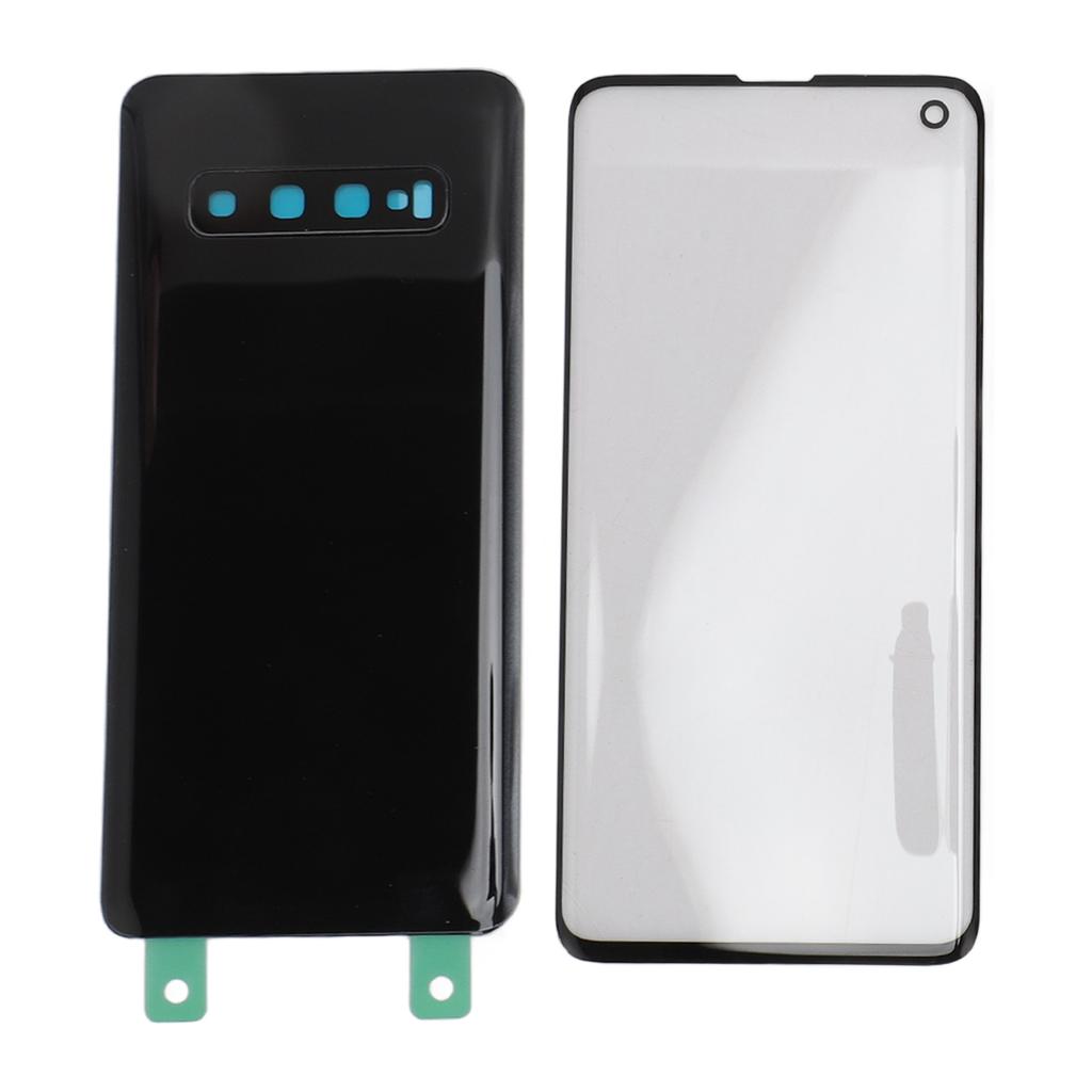 Back Glass Cover Replacement Housing Door Front Outer Lens Glass Screen for   S10 Pre Installed Camera Lens Waterproof Adhesive