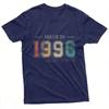 1996 Vintage Year Print Unisex TShirt Cotton Retro 1996 Print T Shirt Short Sleeve Fashion Top Gift for Birthday Anniversary