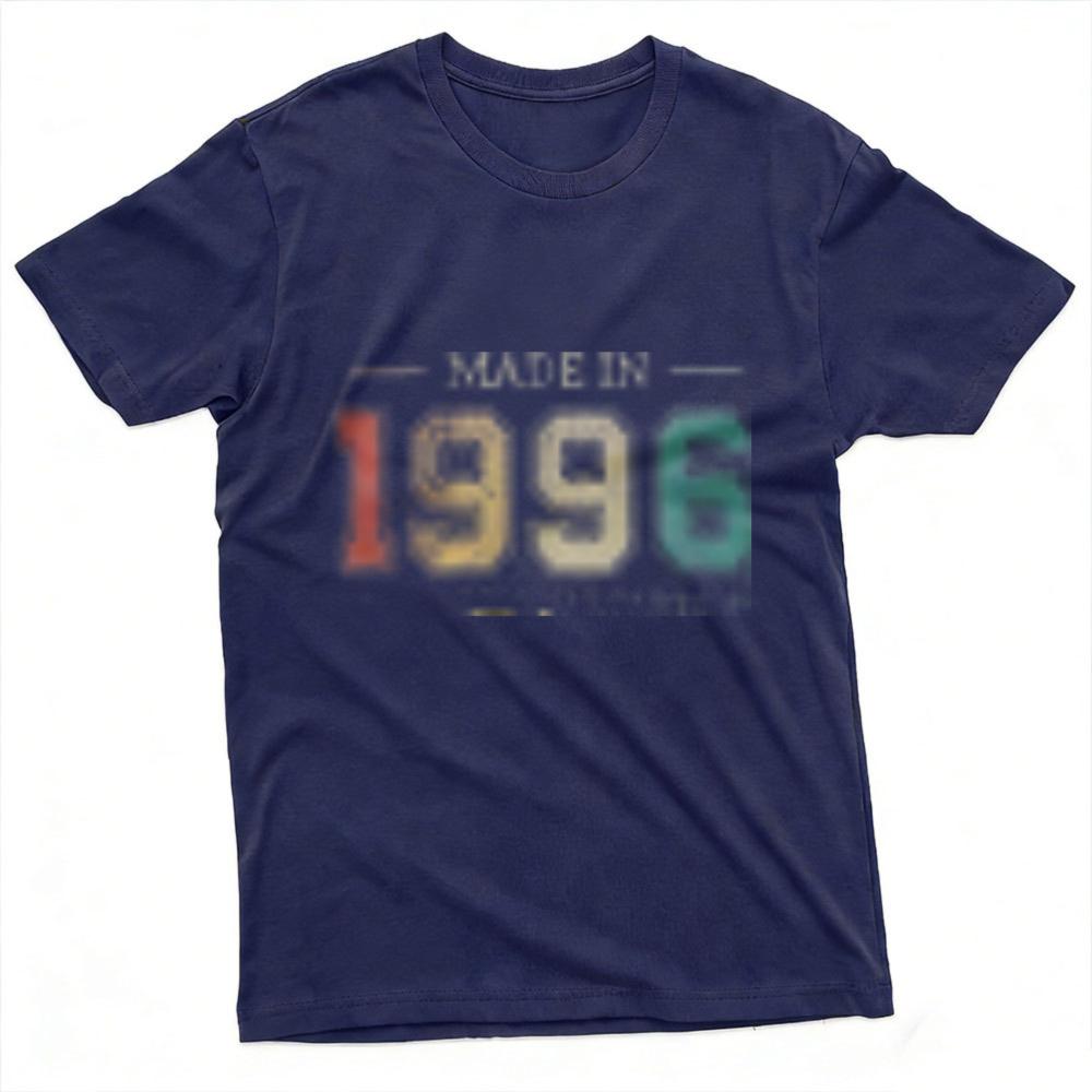1996 Vintage Year Print Unisex TShirt Cotton Retro 1996 Print T Shirt Short Sleeve Fashion Top Gift for Birthday Anniversary