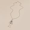 Skeleton Pendant Skeleton Necklace Couple Accessories Skeleton Bride Halloween Keychain Necklace Earrings Set