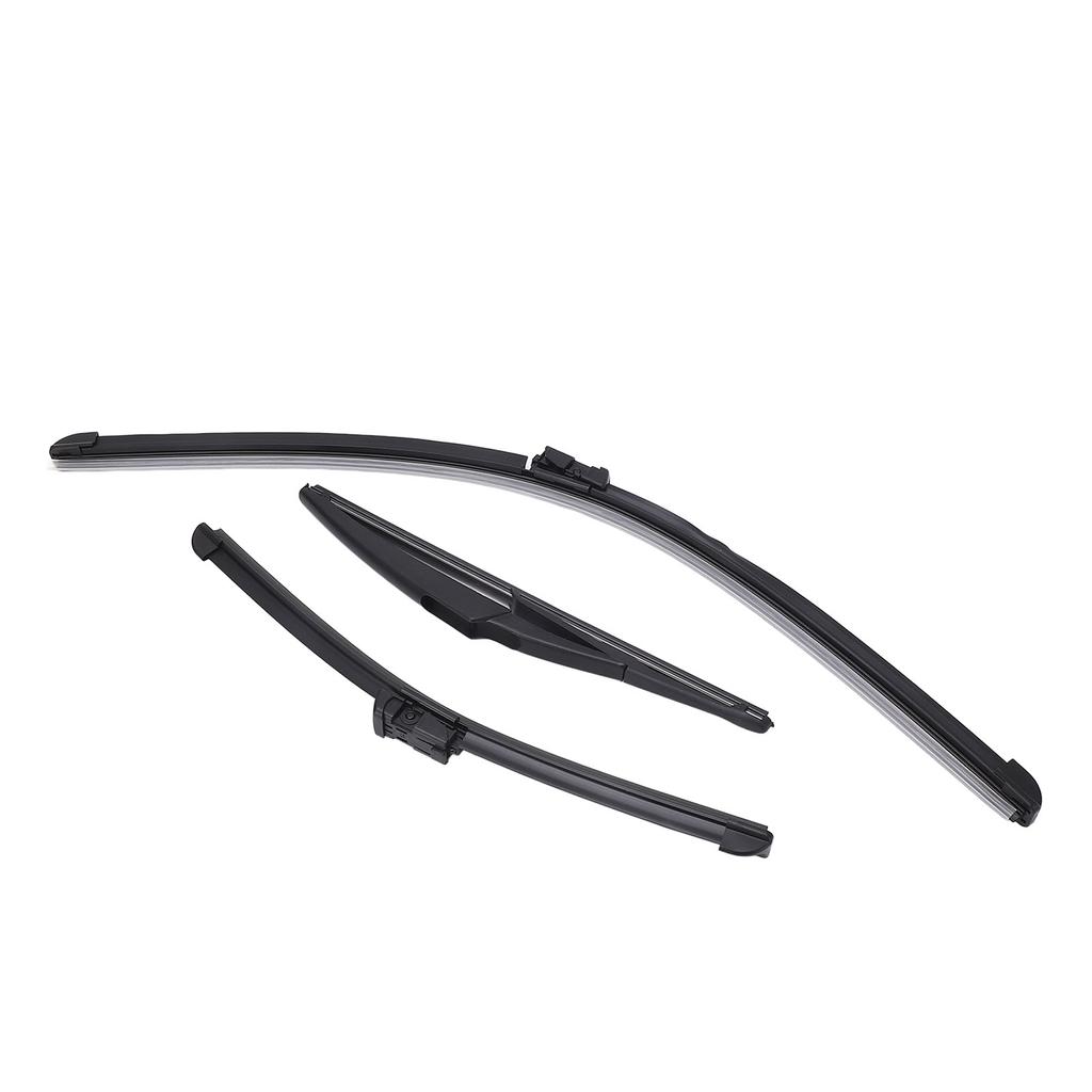 Front Rear Windscreen Wiper Blades Soft Rubber Windshield Rain Brushes Replacement for  500 500C