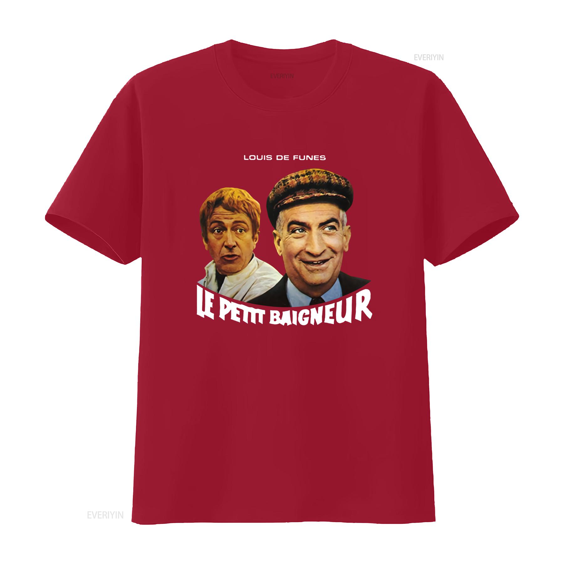 

The Little Bather V2 Louis De Funes T shirt G03V Classic Comedy Movie Fans vintage Washed streetwear homme Stretched fashion S