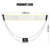 Portable Foldable Badminton Net Shuttlecock Mesh with Carry Bag Standard Training Stand Rack