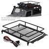 RC Roof Rack, Practical Lightweight RC Carrier Farm Roof for Remote Control Cars (Black)