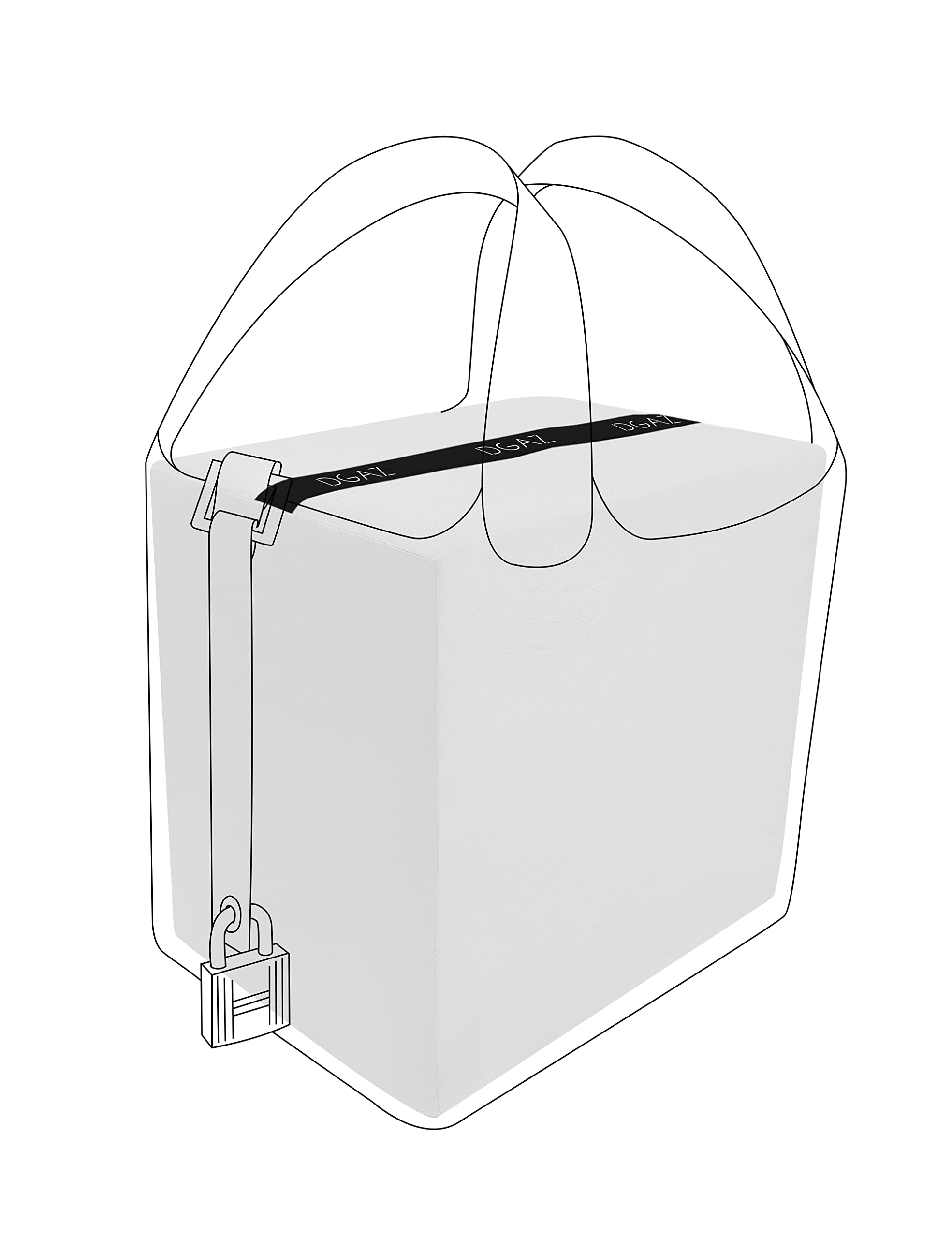 

DGAZ Bag Pillow, Bag Shaper, Shape-Retaining Pillow Shaper for Lindy Picotin 18/22 Bags (White, PC22)