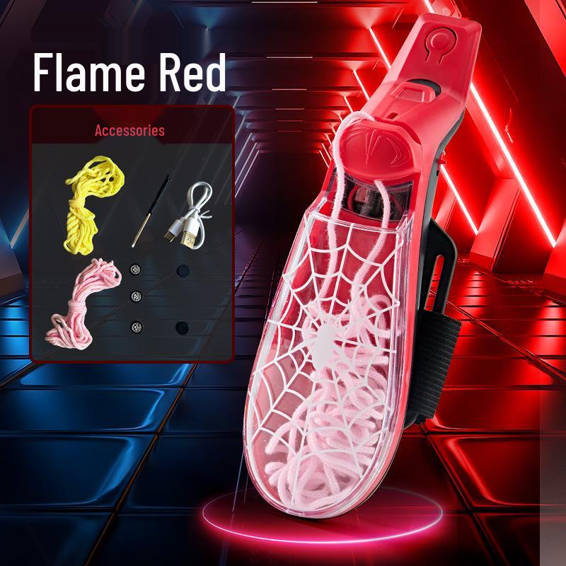 Spider-Man Glow-in-the-Dark ZipString Rope Launcher with Automatic Retraction - Fun Decompression Toy