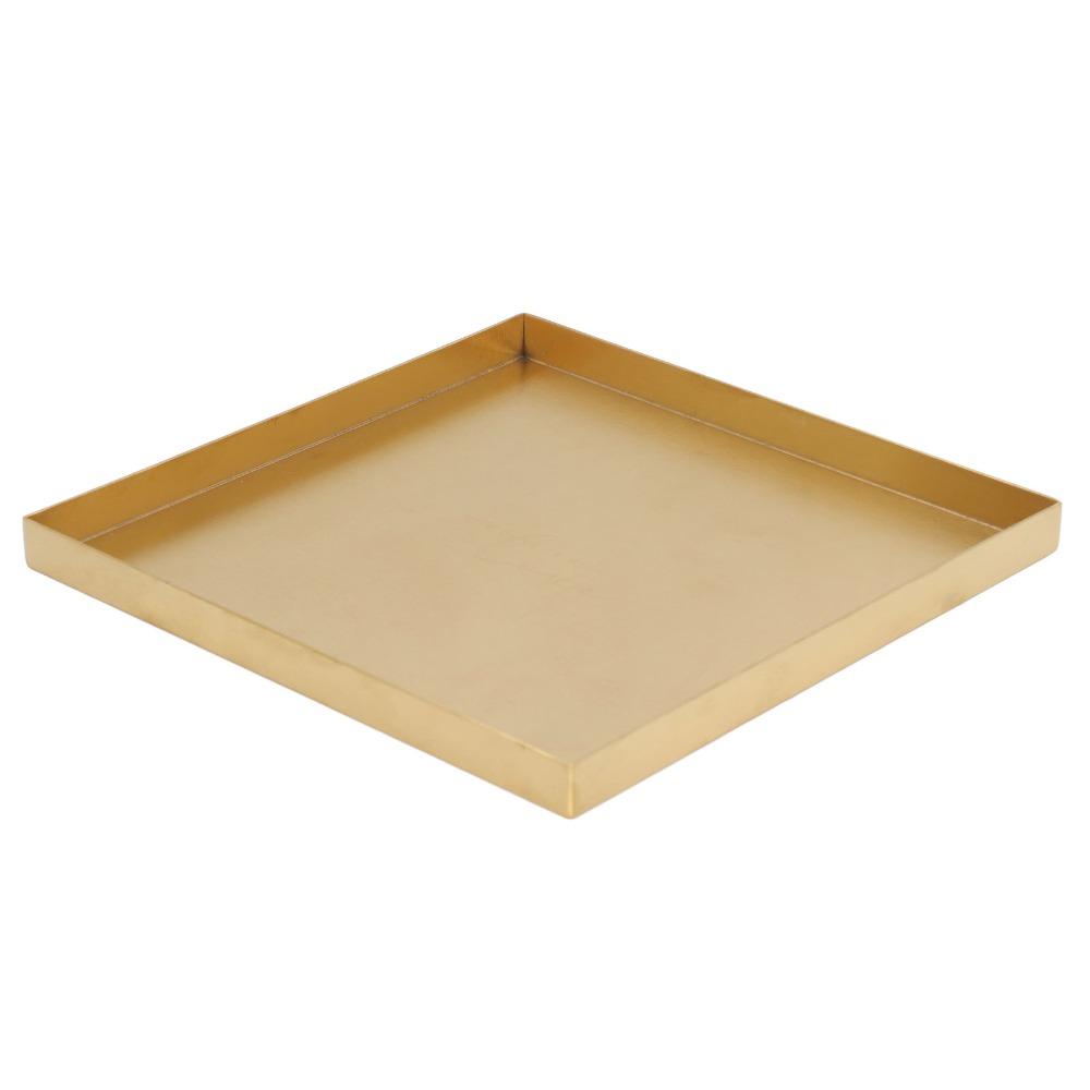 Square Decorative Jewelry Dish Stainless Steel Stainless Steel Serving Tray Restaurants