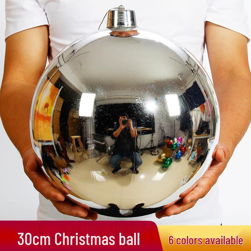 Large and Small Shiny Christmas Ball Tree Decorations