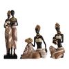 Afrikanische Figur Stammesdame Figur Harzstatue Vintage Skulptur Regalfigur Als Detaillierte Darstellung Einer Afrikanischen Dame