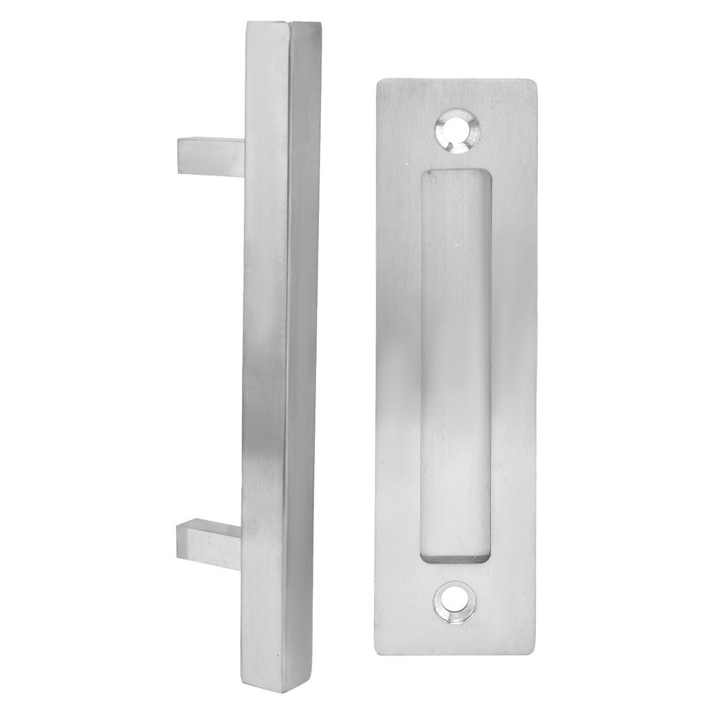 Stainless Steel Door Handle Double Side Brushed Sliding Barn Door Handle for Garage Barn Closet
