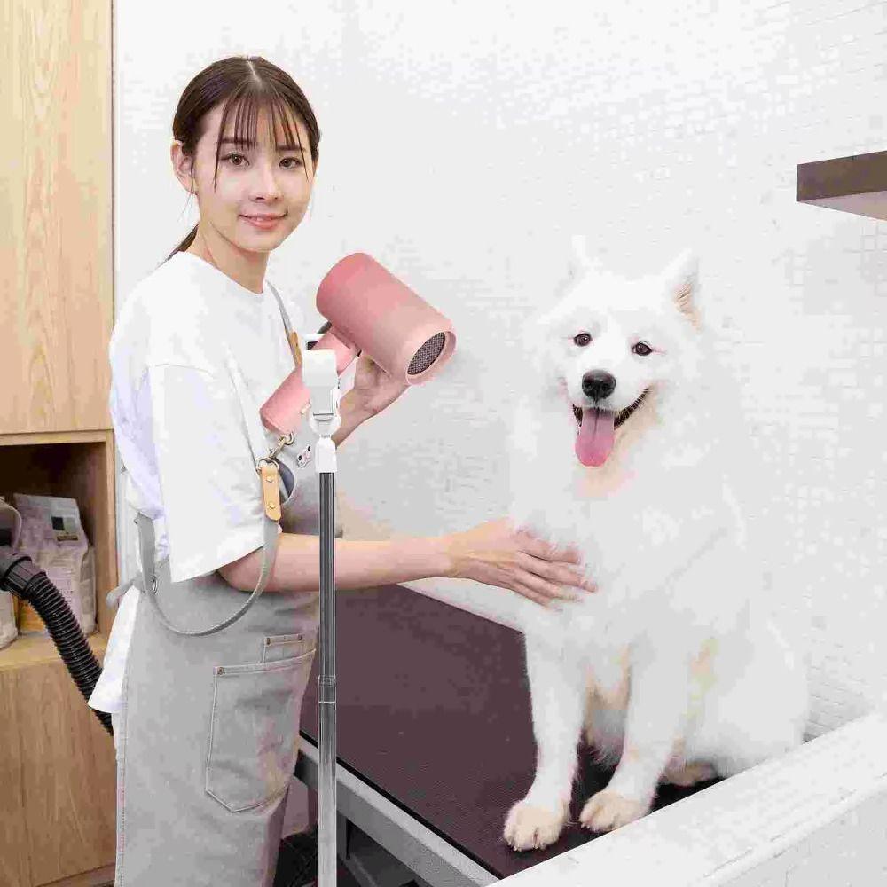 Hands Free Vertical Hair Dryer Holder Retractable Hairdryer Storage Rack  Dog Cat Care