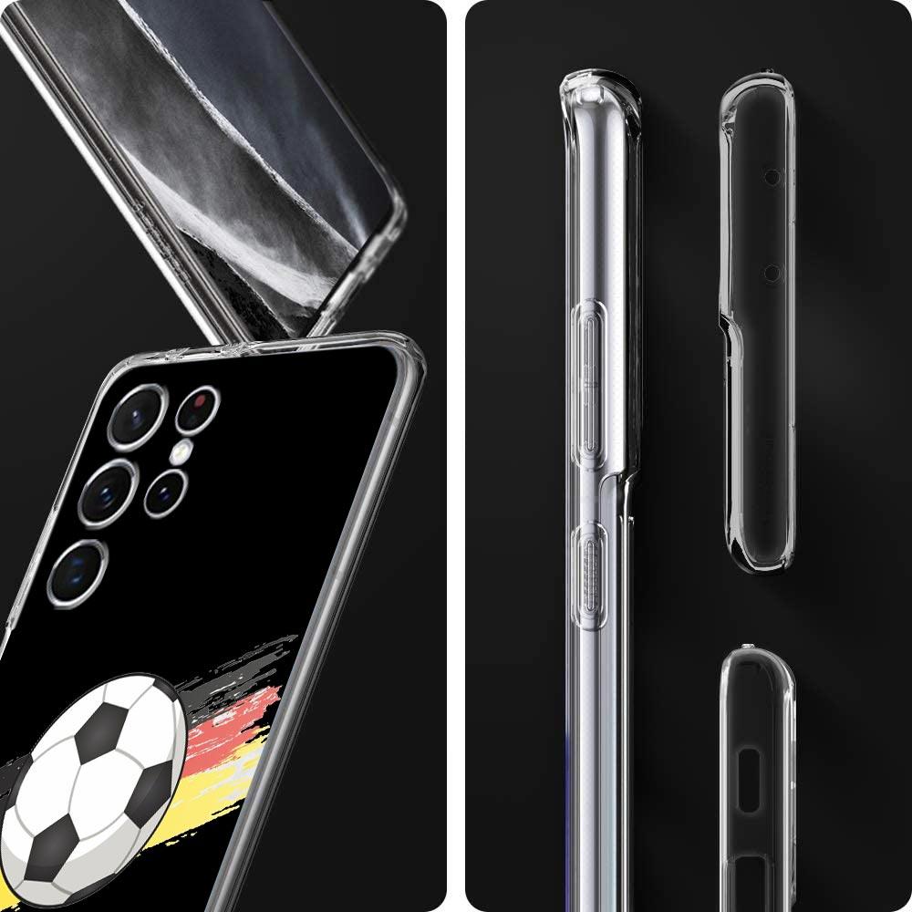 Land Fußball Marokko Fußball Handyhülle Für Samsung Galaxy S22 5G S20 Ultra S21 FE 5G S10E S9 S8 S10 Plus Note 20 Klare Hülle