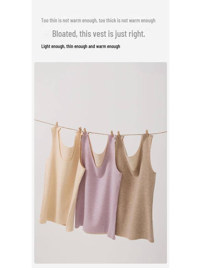 [Klasse A] Damen German Velvet Warme Weste - 7A Antibakterielle Kaschmirseide, Verdickte Basisschicht