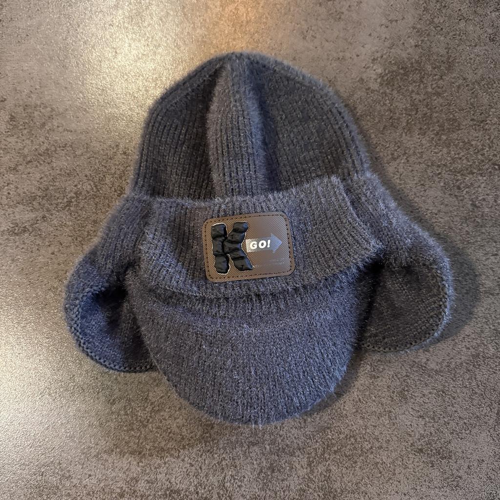 Warm Mens Fleece Beanie Knit Cap With Alphabet Embroidery For Winter Fashion