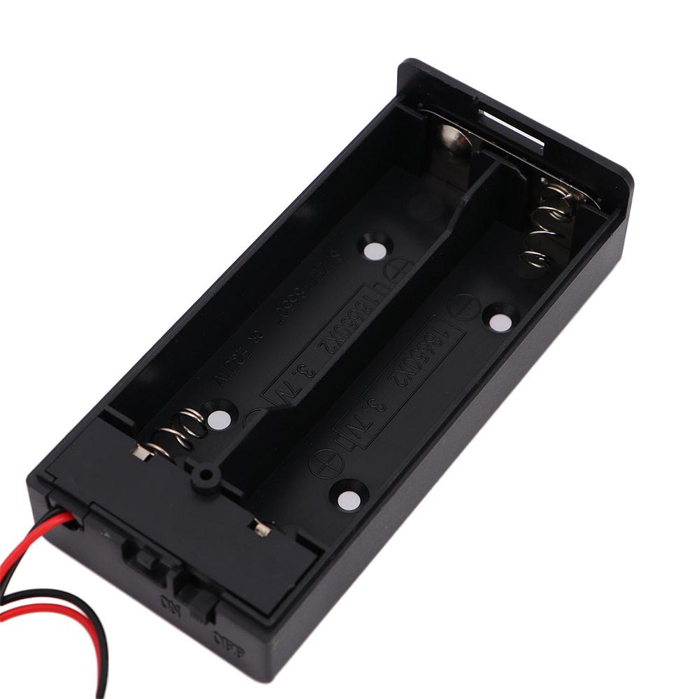 Quality ABS Power Bank Cases Batteries Container for 18650 Battery Battery Holder Battery Box Battery Storage Boxes 2 Slots