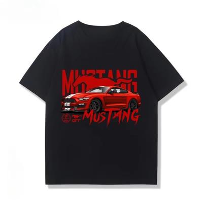 2025 Vară Ford Mustang Shelby Mustang cultură modificări mașină americană muscle T-shirt de vară cu mânecă scurtă bărbați