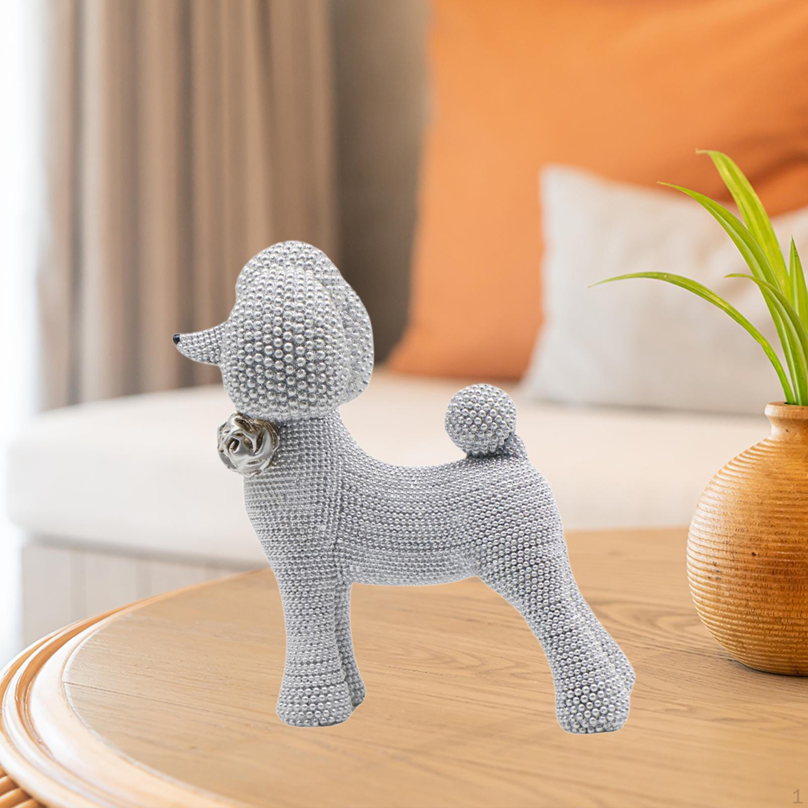 

Adorable Canine Figurine Home Accent Piece срібний