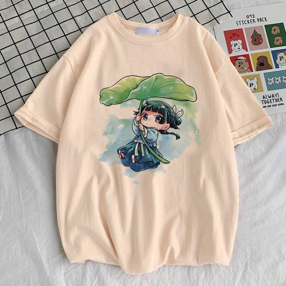 Apothecary Diaries Tshirt Women Colorful Trendy Punk Kawaii 80s Tshirt Hip Hop Breathable Graphic Kawaii Pop Culture Aesthetic