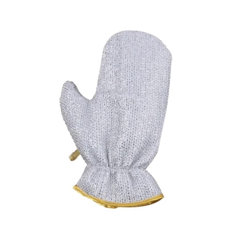 

Kitchen Cleaning Gloves Wire Dishwashing Brush Heat Insulation Safety Gloves 1