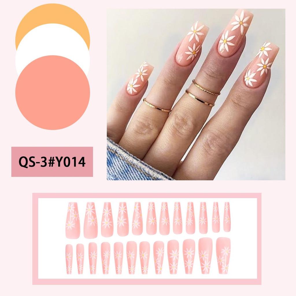 Pegatinas Desmontables para Uñas Estilo Europeo y Americano - Uñas Postizas Simples y Llevables