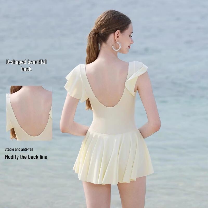 Disney Women's Short-Sleeve One-Piece Skirt Swimsuit D15284S2F
