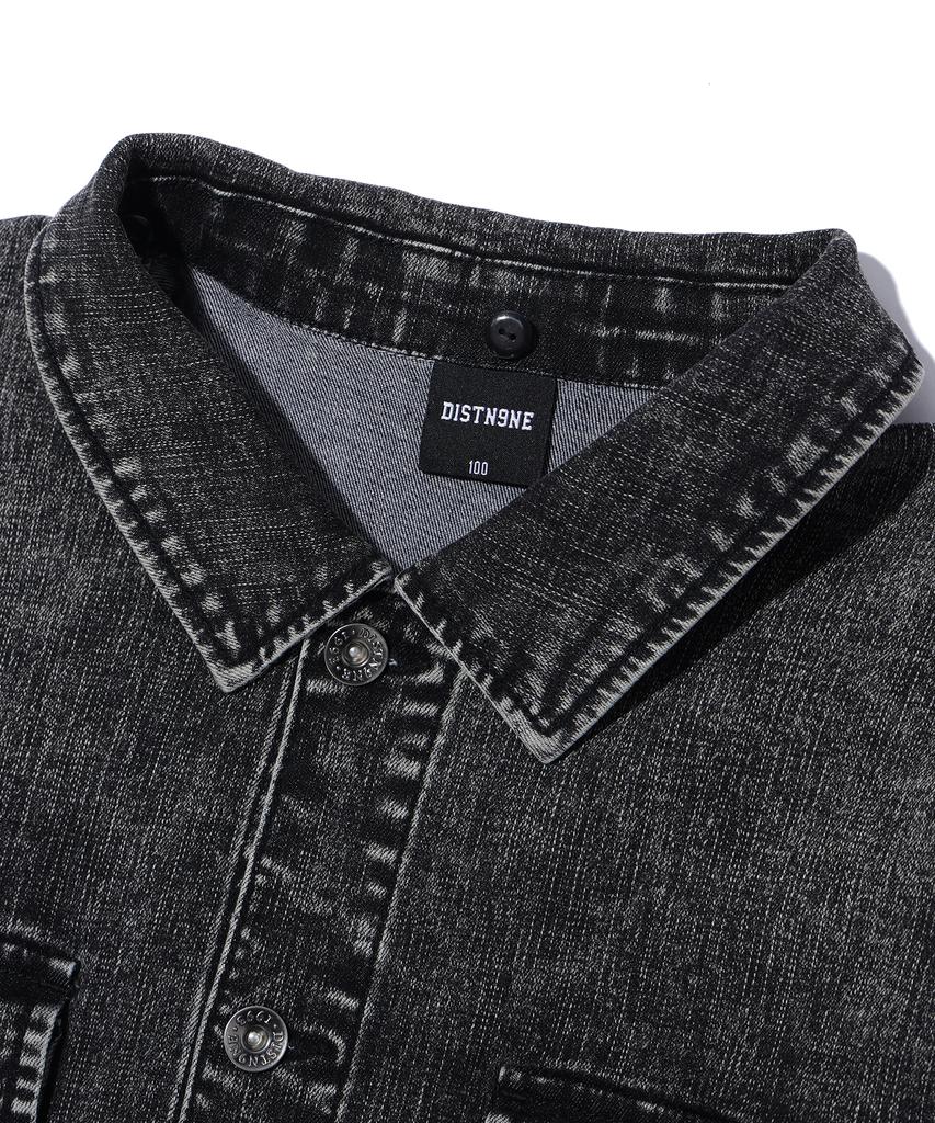 Dist Nine Long Sleeve Denim Shirt Grey (Lp1Yu093-072)