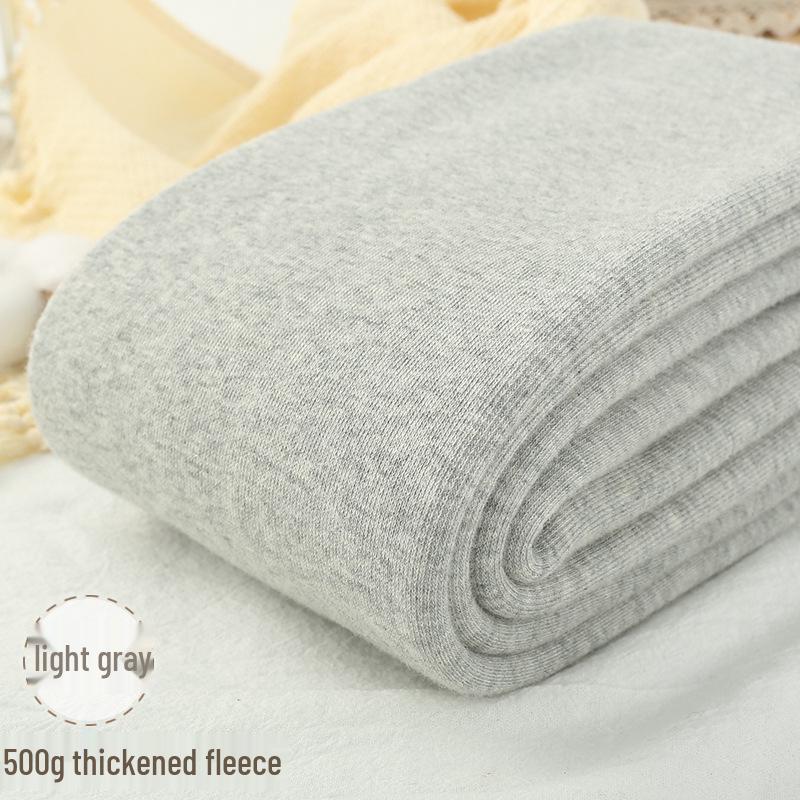 500g Combed Cotton Flannel-Lined Women's Vertical Stripe Leggings, Extra Long Warm Pantyhose for Autumn/Winter – Japanese Style