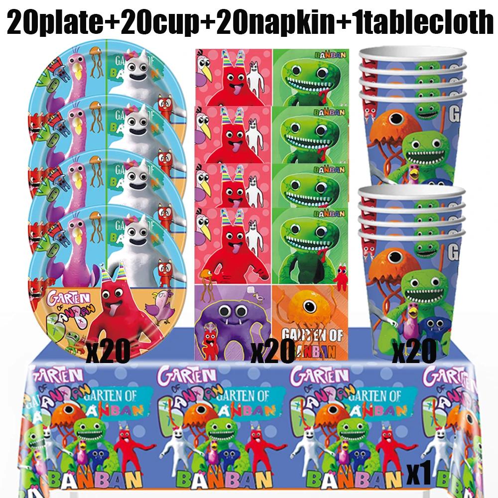 Garten Of Banban Birthday Balloons Party Supplies Gift Bags Plates Cutlery Decorations Child Birthday Party Favors Baby Shower