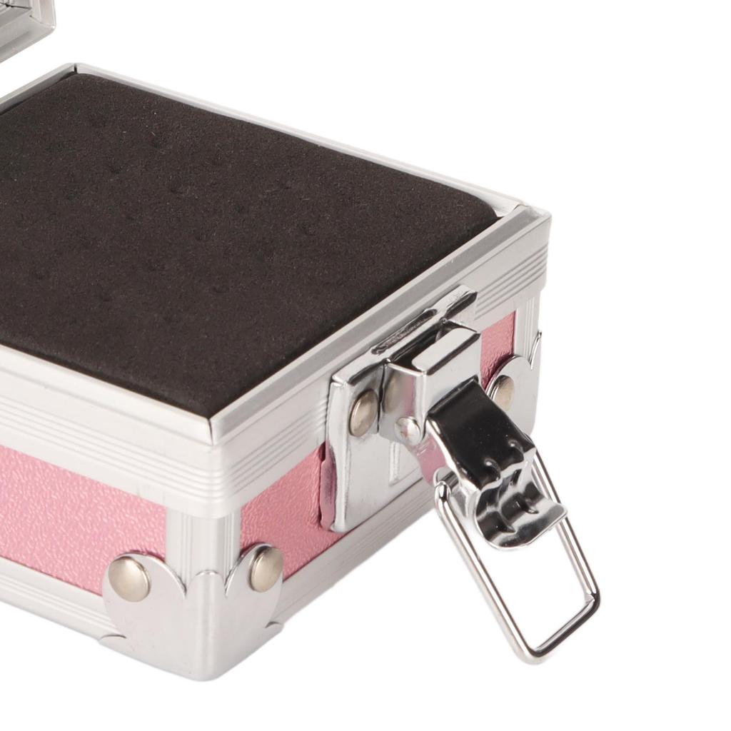 Nail Drill Bit Holder 25 Holes 3 Layer Sponge Transparent   Cover Rivet Reinforcement Dustproof Nail Drill Bit Displayer