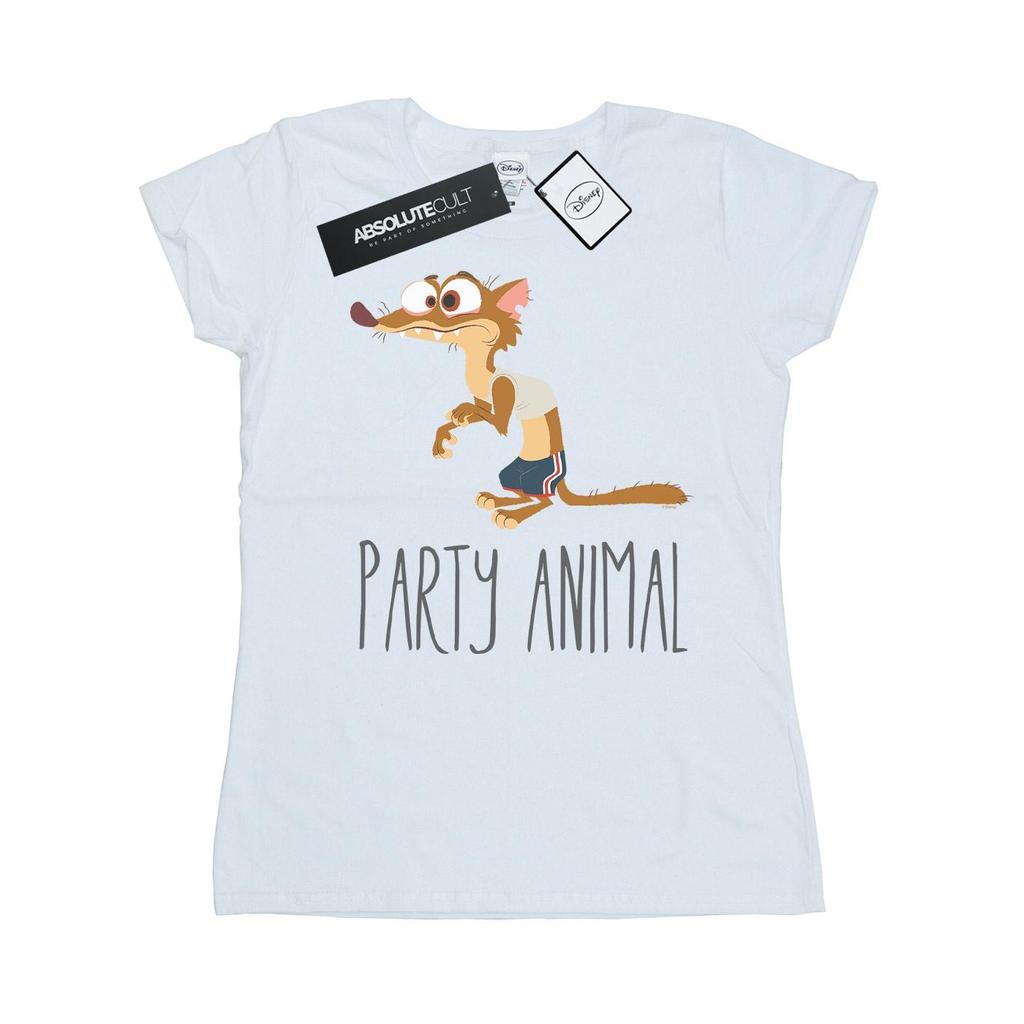 Disney Womens/Ladies Zootropolis Party Animal Cotton T-Shirt
