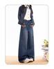 Vintage Washed Denim Jacket - Retro Loose Fit for Autumn/Winter
