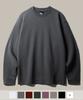 FP142 New Wave Double Cotton Stack Long Sleeve T-Shirt Charcoal Sjlt1445