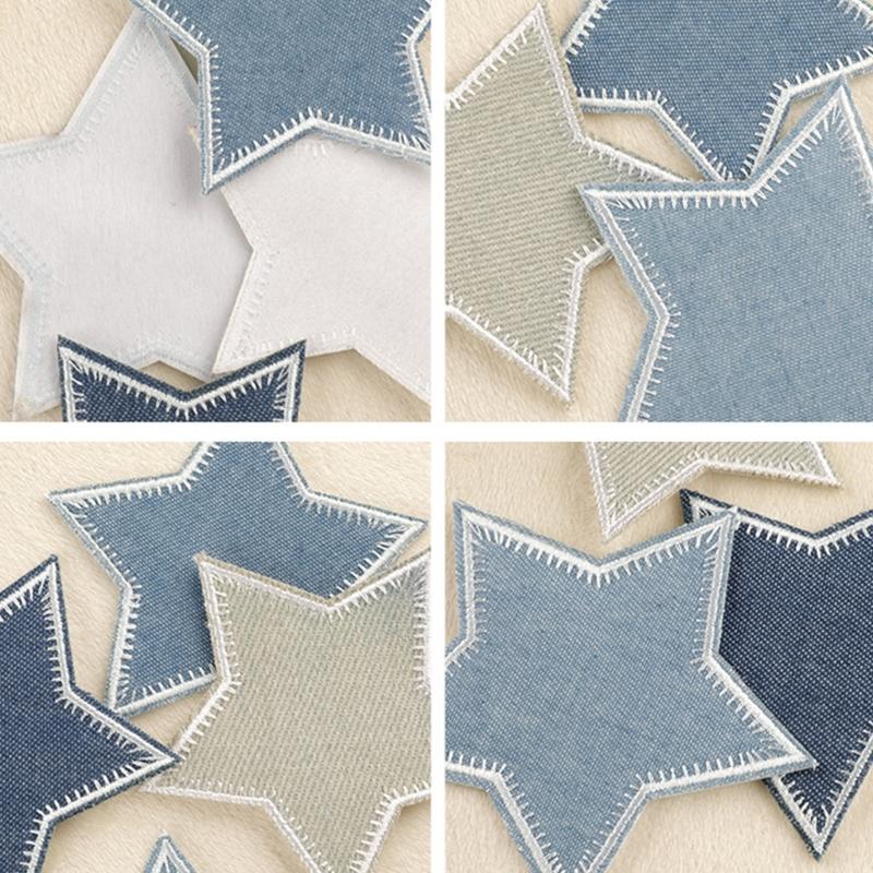 Auffällige gestickte Stern-Applikation für Kleidung Hut Nähflicken DIY Schal Hochzeitskleid Dekorationen Zubehör