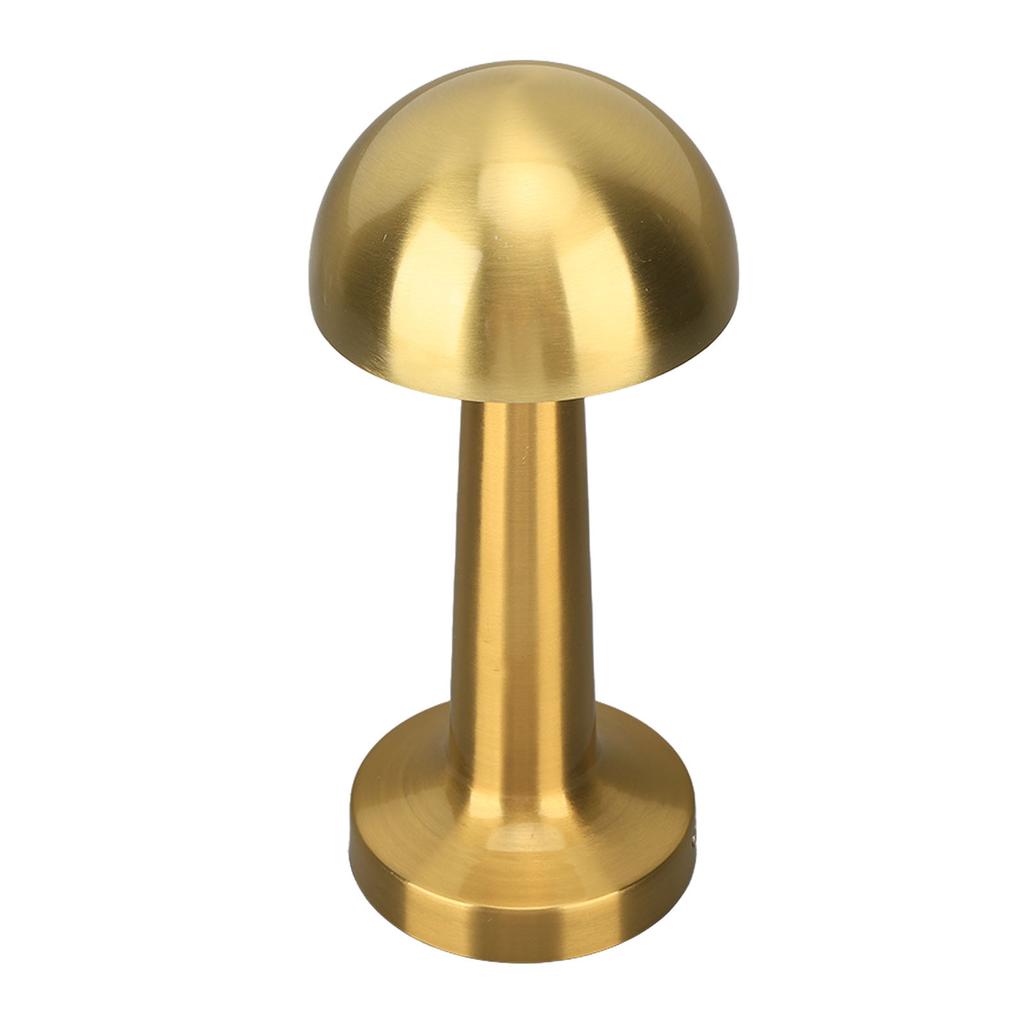 Tragbare Tischleuchte 3 Farbtemperaturen Touch-Steuerung Wiederaufladbare Kabellose Nachttisch-Pilzlampe