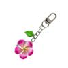 Sweet Frangipani Floral Pendant Keychain Cheerful Sunflower Key Ring Bag Decoration Gift For Women Girls Friend