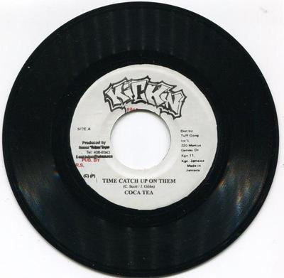 7inch Record COCOA TEA - Time Catch Up On Them NONE Kickin Producti 2005 Jamaica Reggae, Ska & Dub Used