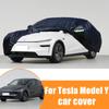 For Tesla Model Y All-Weather Car Covers 6-in-1 Waterproof Dustproof UV Proof Snowproof Scratch Resistant Protection