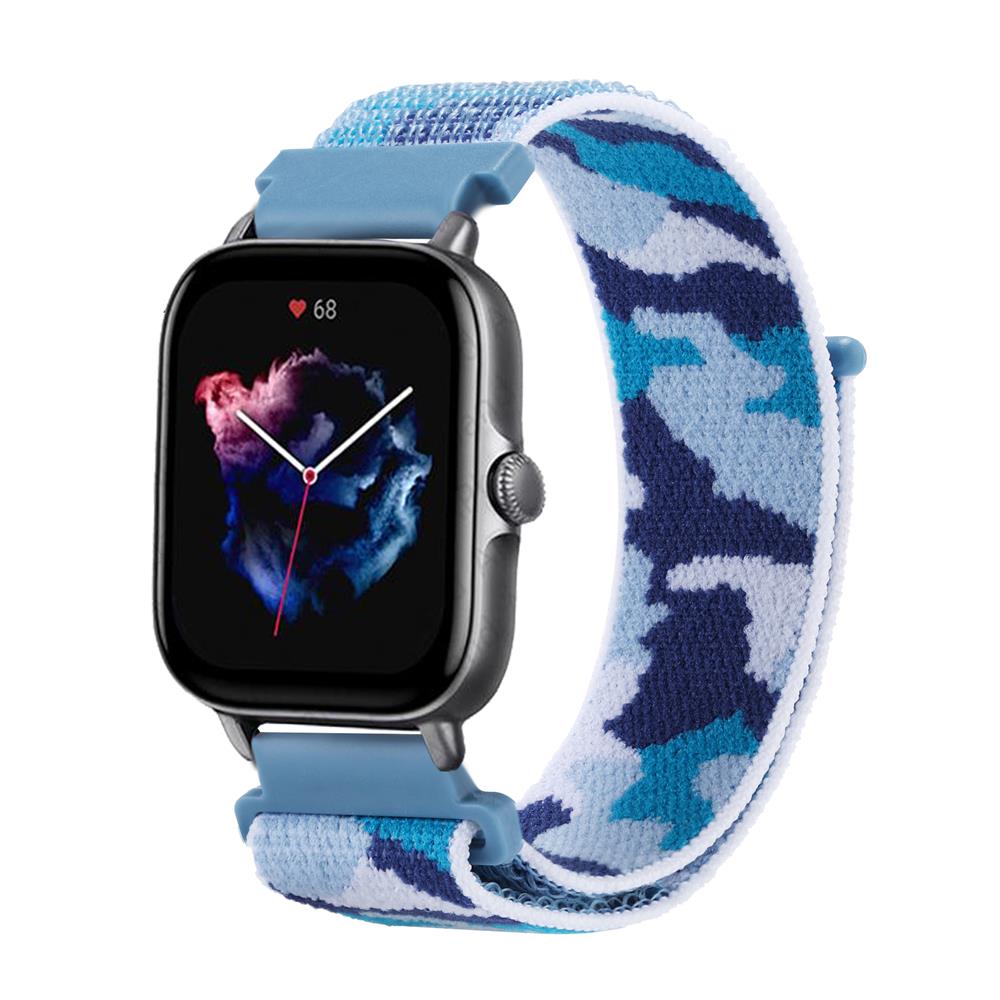 Strap For Amazfit GTS/2/2e/3/GTS2 Mini/GTR 42mm/47mm/GTR2/3/Pro strato 20/22mm nylon Camouflage Bracelet Amazfit bip strap