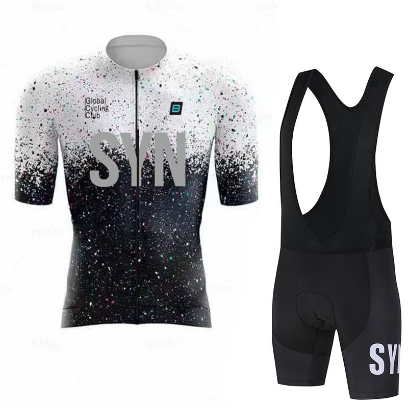 SYN Men s Summer Road Cycling Jersey Polyester Fiber Cycling Jersey Moisture-wicking Cycling Wear Short Suit S