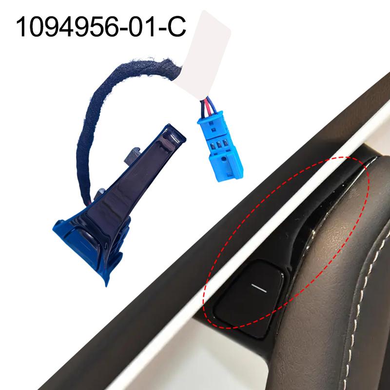 Car Door Switch for Tesla Model 3 2017  Front Left Button OEM 109495601C Practical Accessory for Easy Operation