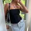Dámské crop topy y2k oblečení Jednobarevné Odhalená ramena Bez ramínek Bez rukávů Bandeau 2000s Fairycore Oblečení Streetwear
