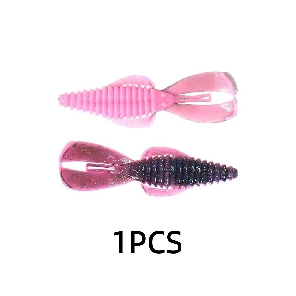 80mm Fishing Bait Wobbler Crazy Flapper Design Soft Lobster Worm Bait Bass Fishing