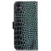 For Samsung Galaxy A07 Case Crocodile Texture Genuine Cow Leather Phone Wallet Cover